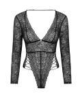 Merlys Elegante Body met Lange Mouwen
