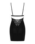 Maderris Elegante Babydoll en String - Zwart