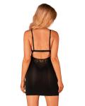 Maderris Elegante Babydoll en String - Zwart