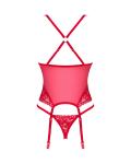 Lacelove Sexy Doorzichtig Rood Korset