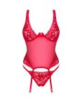 Lacelove Sexy Doorzichtig Rood Korset
