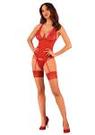 Lacelove Sexy Doorzichtig Rood Korset