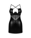 Obsessive - Norides Babydoll & String - Zwart