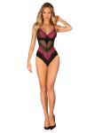 Obsessive - Rosenty Teddy - Zwart/Paars